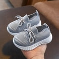 thumbnail image 2 of Dakaela Toddler Baby Boy Girl Shoes Breathable Mesh Tennis Walking Sneakers Little Kids Barefoot Slip on Sock Shoes Grey Size 10, 2 of 7