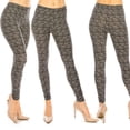 thumbnail image 2 of Eevee Women's Ultra Soft Patterned Leggings - Plus Size Static Plaid, 2 of 2