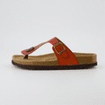 thumbnail image 4 of Cushionaire Leah Thong Sandals for Women - Cork Footbed Flip Flops for Women with Memory Foam and Adjustable Buckle Strap, 4 of 24