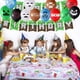 thumbnail image 2 of 19 piezas de decoraciones de cumpleaños de Minecraft, suministros para fiestas con temática de juegos, que incluyen (1 pieza) pancarta de feliz cumpleaños (18 piezas) globos, decoración para, 2 of 5