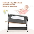 Babyjoy Baby Bed Side Crib Portable Adjustable Infant Travel Sleeper