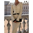 thumbnail image 4 of Womens Sweater Sets 2 Piece Outfits Sweater Skirt Set L, 4 of 9