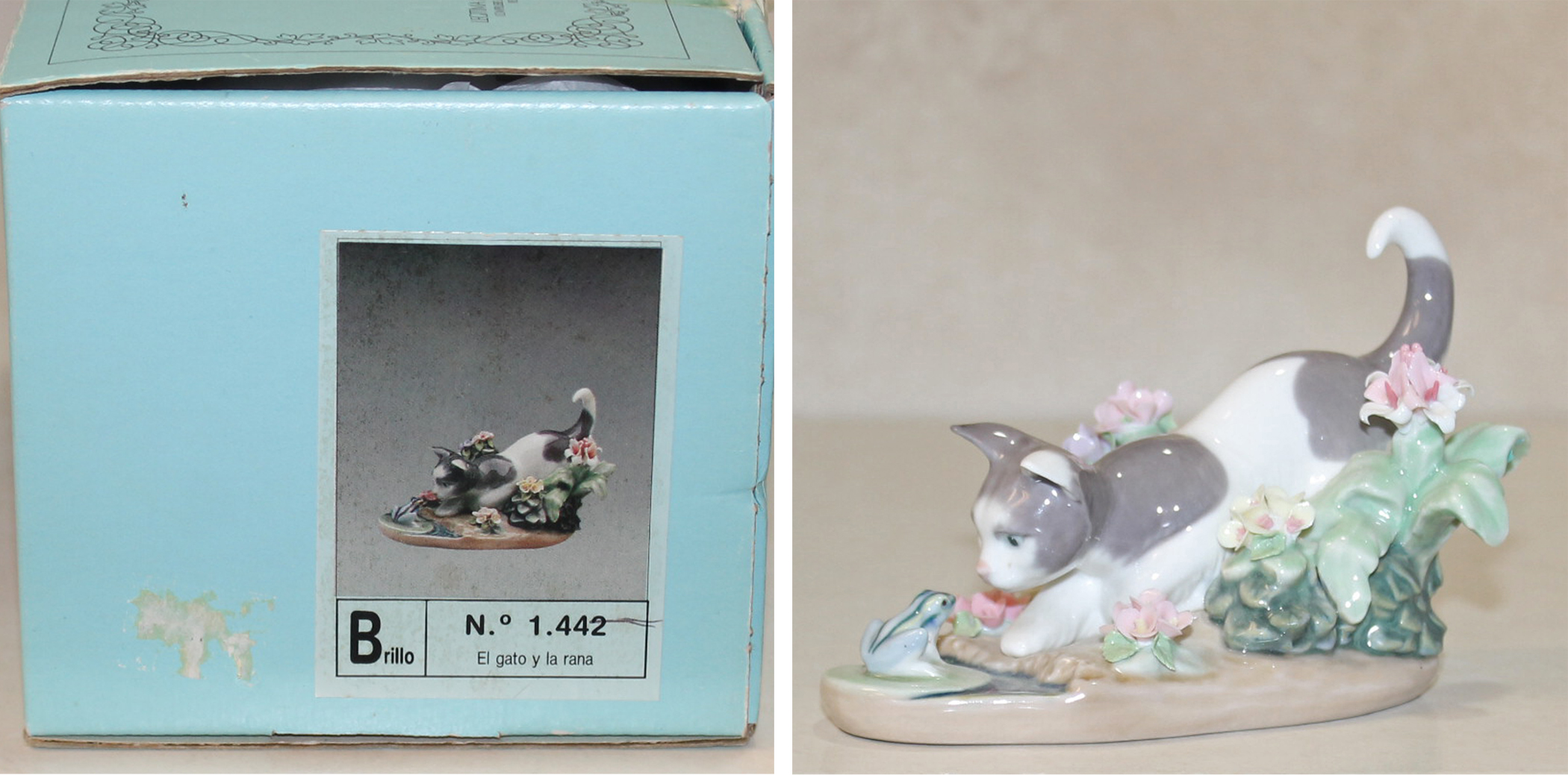 Lladro Figurine: 1442 Kitty Confrontation - Walmart.com
