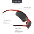thumbnail image 3 of Xagger Polarized Lightweight UV400 Wrap Around Sport Sunglasses for Men Women Baseball Softball Running Glasses, 3 of 6