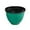 Green, variant on Large Ribbed Planter Pots for Indoor Outdoor Garden Lightweight Durable Flower Pot with Drain Holes