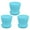 Blue, variant on Plant Pots, Planters for Indoor Plants, 3 Pack 5" Outdoor Plastic Flower Pots Plant Growing Pots with Drainage Hole & Tray for Garden Balcony Windowsill House