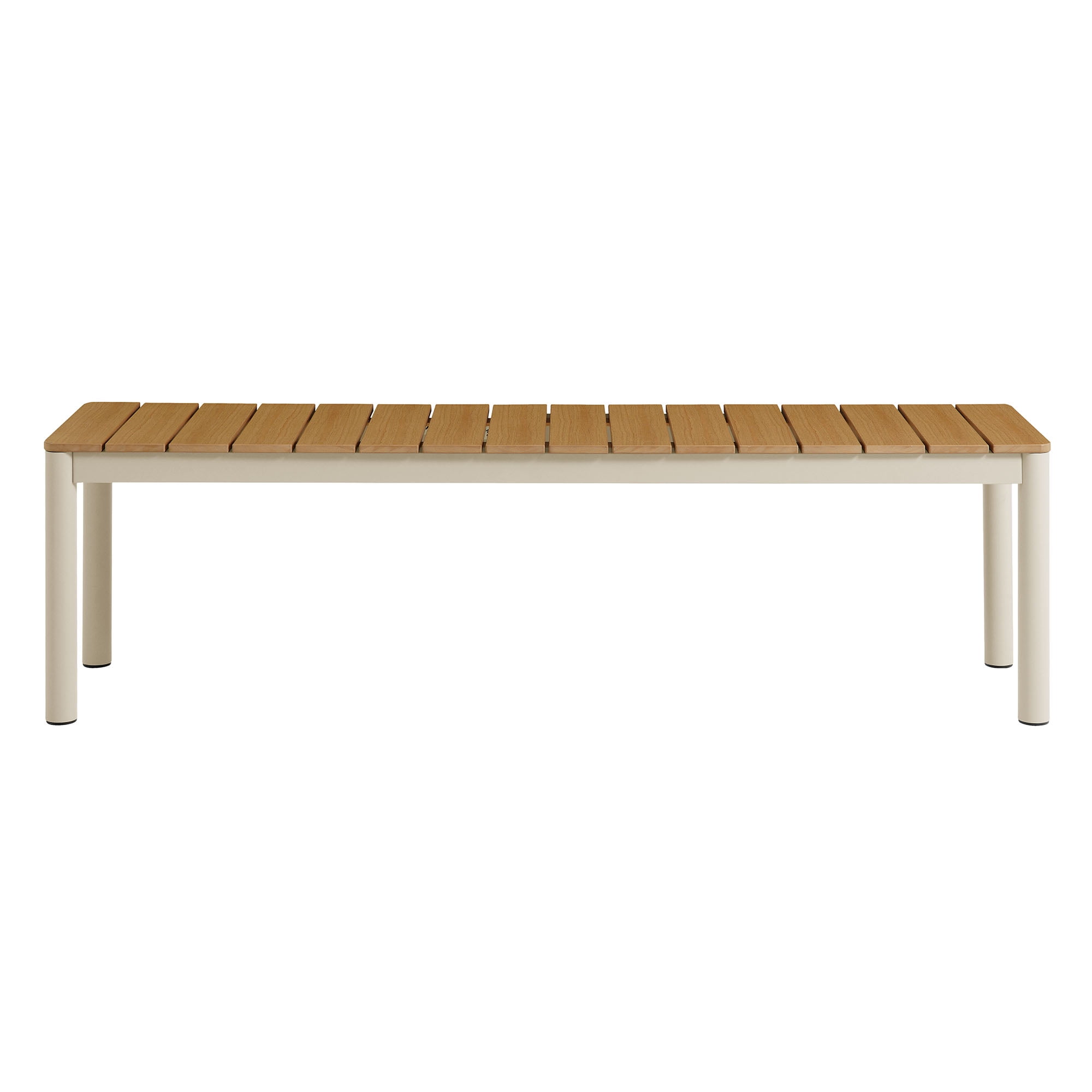 Finn Bench with Faux Wood Top in Natural