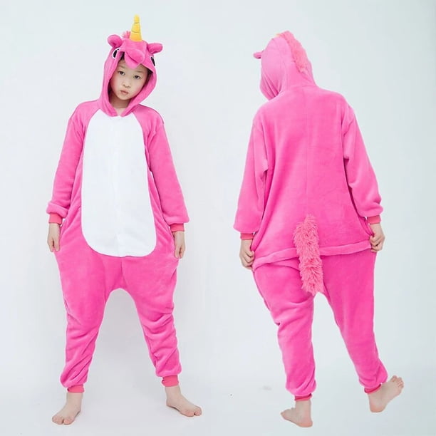Pijamas de franela para niños, ropa de dormir de invierno, conjuntos de pijamas de unicornio, punto de Panda, Animal, pijama infantil xuanjing unisex