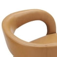 thumbnail image 6 of Side Dining Chair, Tan, Vegan Leather, Kitchen Cafe Bistro Hospitality Restaurant, Modern Contemporary HB35942, 6 of 10