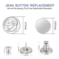 thumbnail image 4 of 12 juegos de botones para jeans sin costura para pantalones vaqueros sueltos, botones ajustables de repuesto para broches a presión demasiado grandes, 4 of 5