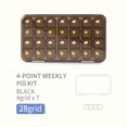 thumbnail image 4 of Organizador de la píldora 7 días Pastillas portátiles Caja Azul Medicina Mensual Splitters Estuches de vitaminas en el paquete de cajas para personas mayores tipo4 tholdsy  HA027434-04, 4 of 7