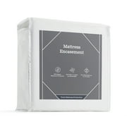Linenspa Zippered Jersey Encasement Mattress Protector, King - Waterproof, Bed Bug Protection, and Breathable