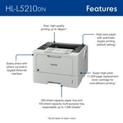 Brother HL-L5210DN Business Monochrome Laser Printer with Duplex Printing and Networking