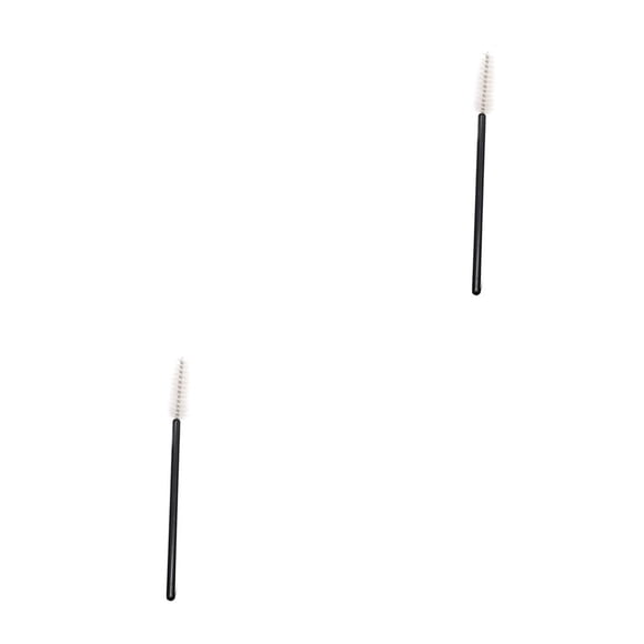 Seitruly 50 piezas cepillo de limpieza de pestañas aplicador de rímel suministros para el cuidado de los ojos accesorios cosméticos para extensiones Brus blanco varilla negra 2piezas Seitruly CBP366426