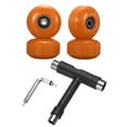 thumbnail image 1 of Unique Bargains Roues de Skateboard 52mm 95A Roues de Rue avec Roulements Noirs Outil de Skateboard pour Rue, Orange, Lot de 4, 1 of 5