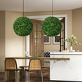 thumbnail image 3 of Gymax 2 PCS Artificial Plant Topiary Ball 19'' Faux Decorative Balls for Indoor Outdoor, 3 of 10