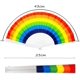 thumbnail image 2 of Rainbow Fan, 6 Pcs Dance Decoration Hand Fan Summer Rainbow Fan Decorations Folding Fan, 2 of 5