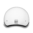 thumbnail image 3 of D.O.T. DAYTONA SKULL CAP W/O VISOR- HI-GLOSS WHITE, 3 of 9