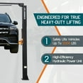 thumbnail image 3 of Jocisland 12000lbs Two Post Car Lift, Overhead Hydraulic Auto Vehicle Lift with 2+3 Arm Design, Hoist Equipment for Truck & SUV, 220V 60HZ 1PH, 3 of 9