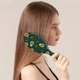 thumbnail image 3 of Avocado Print Detangling Brush - Gentle on Sensitive Scalps, Perfect for Kids & Adults, No-Pull Bristles, 3 of 5