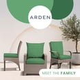thumbnail image 3 of ARDEN Basics Outdoor Deep Seat Set, 22 x 24, Water Repellent and Fade Resistant, Moss Green Mila, 3 of 8