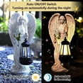 thumbnail image 2 of Figura Hadas Ehuebsd Lámpara Decorativa Estatua Ángel Solar Impermeable, 2 of 9