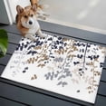 thumbnail image 3 of Entryway Rug 2'x3', Grey Brown Leaves Small Rug for Kitchen Bathroom Door Mat Indoor Entrance, Summer Botanical Non-Slip Area Rugs Floor Mats Carpet Front Door Rugs, 3 of 8