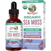MaryRuth's Sea Moss Liquid Drops, Organic Irish Moss Chondrus Crispus, Unflavored, Sugar Free, Vegan, 1 Fl Oz