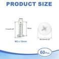 thumbnail image 2 of Uxcell 60 Pcs M3 x 10mm Vis Autotaraudeuses Blanches pour Métal, Argent, 2 of 6