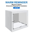thumbnail image 2 of Fulgente 2 Tier Chrome Finish Pull Out Drawer Cabinet Organizer, Professional Wire Frame Shelf Heavy Duty Slide Out Kitchen Cabinets Storage Shelves, Sliding Rack for Cupboard (14"W x 18"D x 15.12''H）, 2 of 8