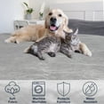 thumbnail image 3 of PETMAKER Dog Blanket - 80x100in Sherpa Blanket for Bed, Couch or Car (Gray), 3 of 11
