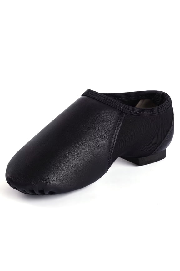 PU Leather Upper Slip-on Jazz Shoes for Toddler/Little Kid/Big Kid