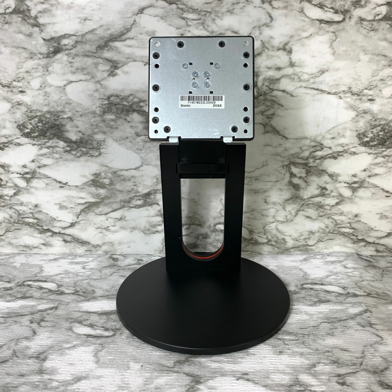 Stronkin 71401M223L00H09 Black Adjustable Tiltable Round Base LCD Monitor Stand