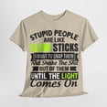 thumbnail image 5 of Stupid People Unisex Heavy Cotton Tee, 5 of 12