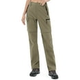 thumbnail image 2 of Wespornow Womens Quick Dry Zip Off Convertible Hiking Pants with 5 Pockets Camping Travel Safari Khaki XL, 2 of 7