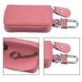 thumbnail image 4 of Unique Bargains Car Key Case Faux Leather Zipper Multifunctional Car Fob Key Case for Auto Remote Key Pink, 4 of 7