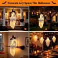 thumbnail image 4 of Taotanxi Hanging Ghost Decor(5Ft),Early Halloween Decorations Light-Up Flying Ghost on Broomstick with Witch Hat, Witch Broom, Spooky Cute Outdoor Halloween Decorations for Front Porch Yard Tree, 4 of 8