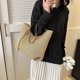 thumbnail image 5 of Bolso Mujer A La para Mujer Bolsos Mano Paja Gran Capacidad para Regalo (caqui), 5 of 9
