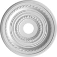 thumbnail image 5 of Ekena Millwork 19"OD x 3 1/2"ID x 1"P Cole Thermoformed PVC Ceiling Medallion (Fits Canopies up to 5 1/8"), Universal Metallic Champagne Mist, 5 of 5