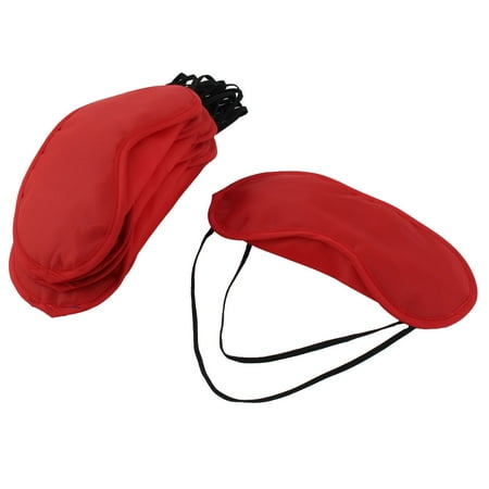 Travel Home Polyester Night Sleeping Relax Eyes Shade Mask Eyepatch Red 10