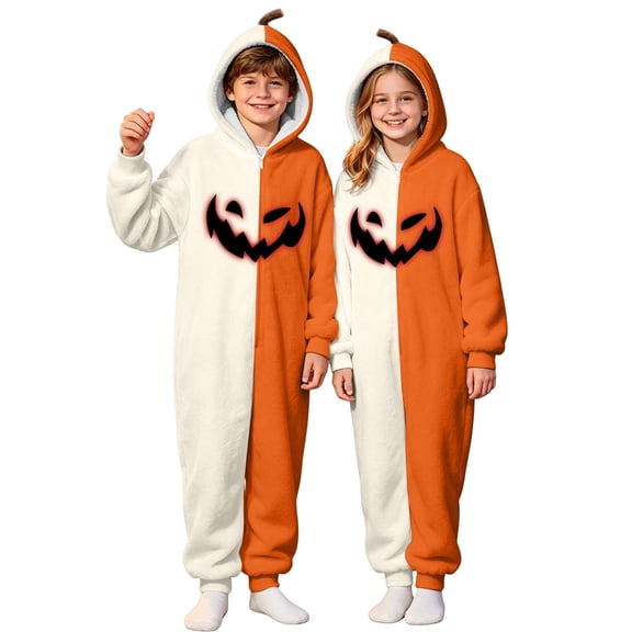 Glisme Boy'S Jumpsuits Easy Snap Close Pajamas Hallowmas Bodysuit Sleeveless Cartoon Prints Onesie Classic Big Boys Clothes Beige