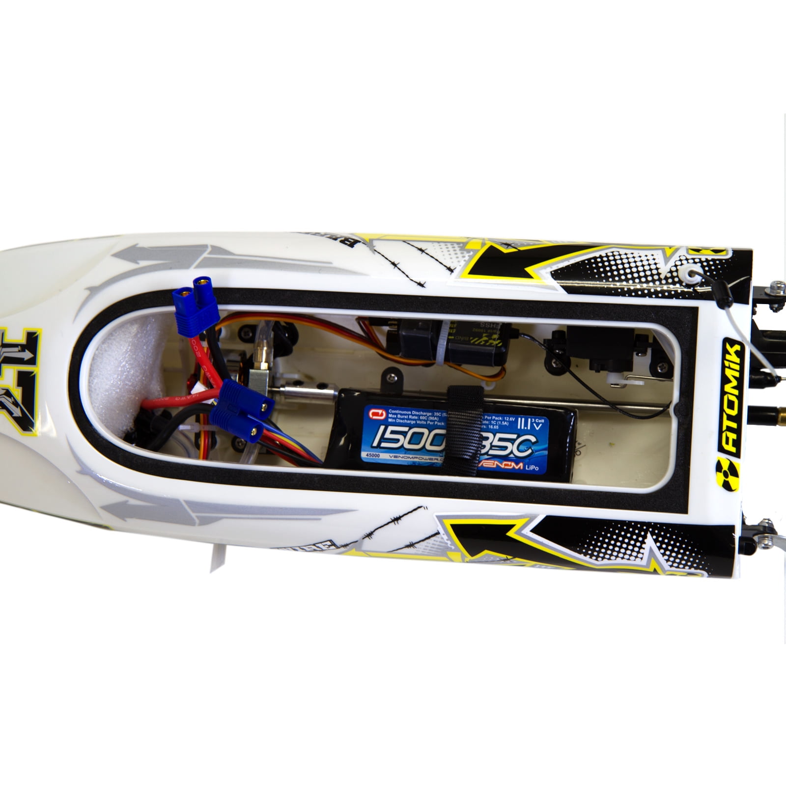 atomik barbwire 2 rc boat