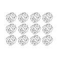 thumbnail image 1 of 12 Pack Napkin Rings Holders Hollow Design Decor Wedding Christmas Gathering (silver), 1 of 5