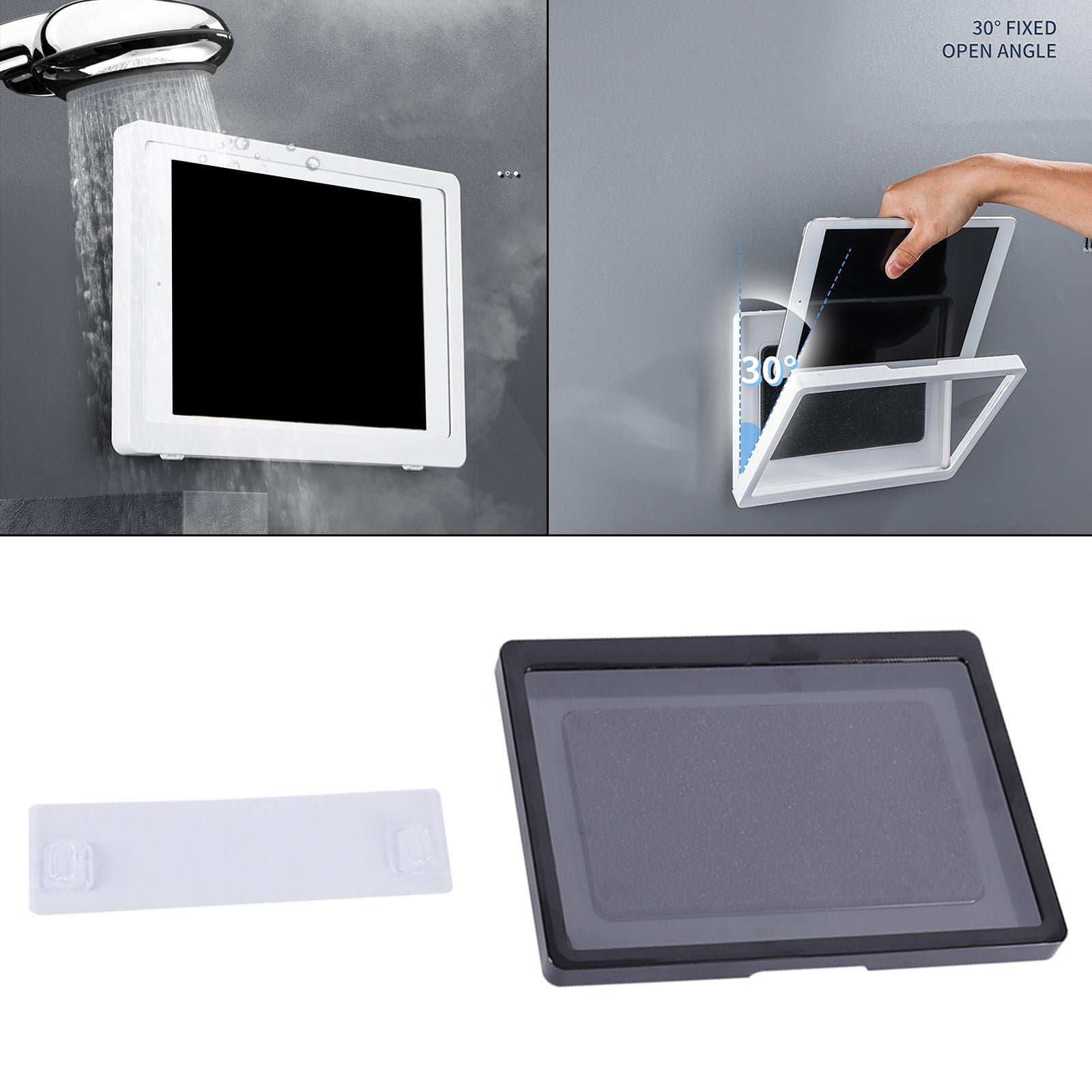 Wall Moued Holder Cover Waterproof Screen Bathroom Bathtub Phone