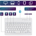 thumbnail image 2 of XIHAMA  Universal 7-8 inch Wireless Keyboard, Multi-Device Travel Portable Ultrathin (6mm) Lightweight Wireless Keyboard for iOS/Android/Windows Tablet, Computer and Phone, 2 of 6