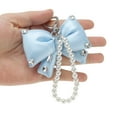 thumbnail image 4 of Unique Bargains 1 Pc Handbag Charms Keychains Faux Pearl Bow Bag Accessories Sky Blue, 4 of 5