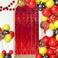 thumbnail image 3 of Cortinas de papel de malla roja Backdrop CHAROUP, paquete de 2 unidades, 100 x 200 cm, 3 of 7