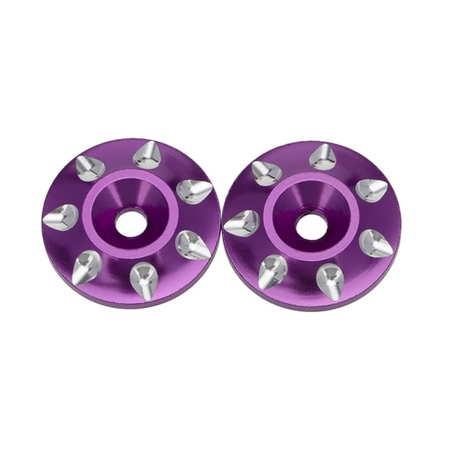 Gasket de coche RC robusto práctico de protección contra la cola espaciador útiles de la cola creativa de reemplazo para 1/10 Coche fuera de carretera Púrpura 2 piezas seitruly FN001744-02