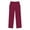 Brick Red, variant on Girls Solid Stretch Casual Pants with Elastic Waist Full Length Play Pants for Kids Army Green 11 Years-12 Years
