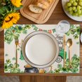 thumbnail image 4 of St. Patrick's Day Placemats Set of 8, Green Truck Lucky Shamrocks Flags Retro Placemats for Dining Table, Place Mats for Kitchen Tabletop, Waterproof Wipeable Dining Table Mats Set, 4 of 9